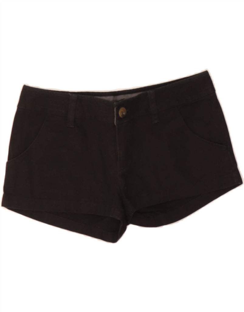 VANS Womens Casual Shorts US 0 XS W28 Black Cotton Vintage Vans and Second-Hand Vans from Messina Hembry 