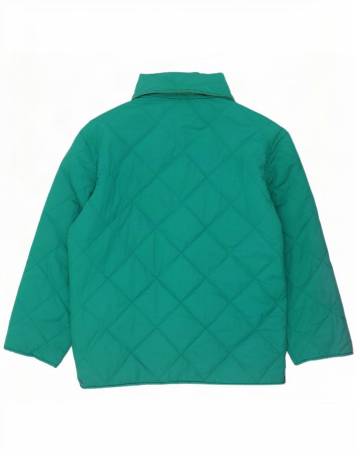 Fila Mens Quilted Jacket IT 50 Large Turquoise Polyester
