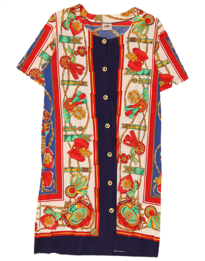 Maglificio MG Womens Abstract Pattern Shirt Dress IT 50 XL Multicoloured