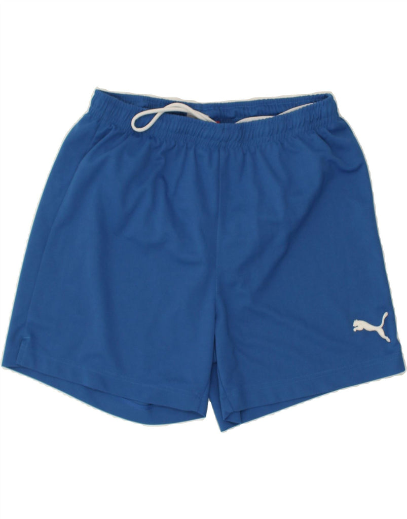 PUMA Mens Sport Shorts Large Blue | Vintage Puma | Thrift | Second-Hand Puma | Used Clothing | Messina Hembry 