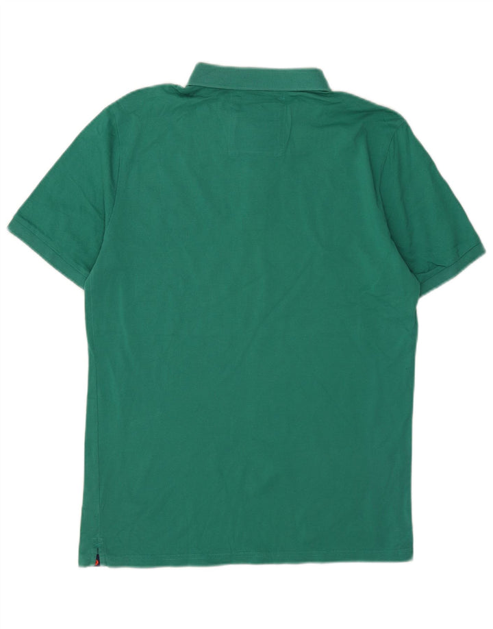 Superdry Mens Polo Shirt Large Green Cotton