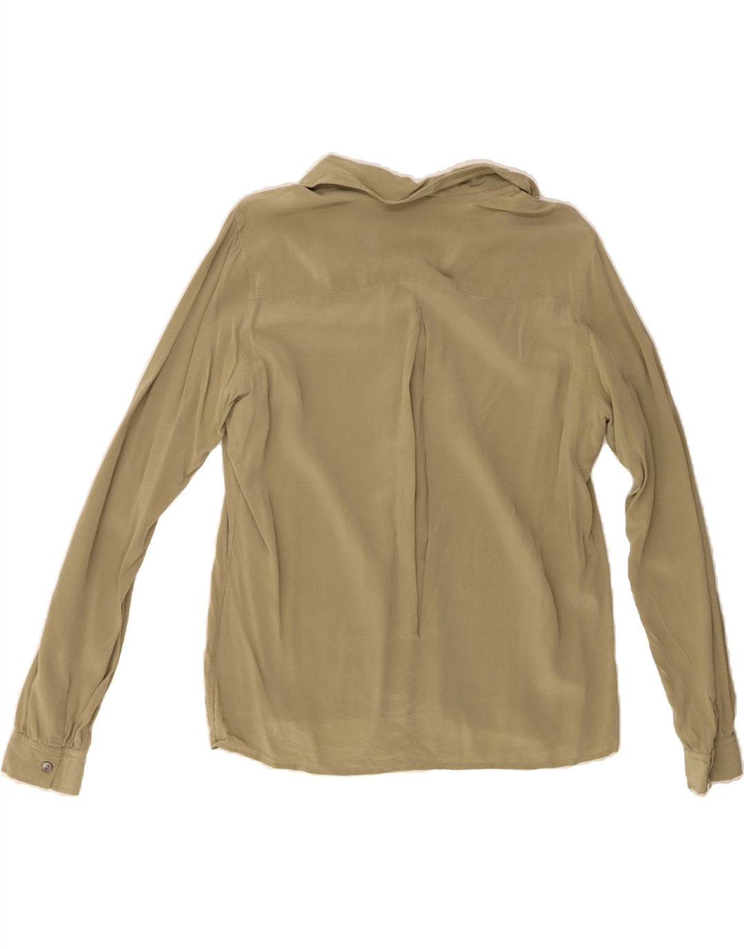 VINTAGE Womens Shirt UK 16 Large Khaki Vintage Vintage and Second-Hand Vintage from Messina Hembry 