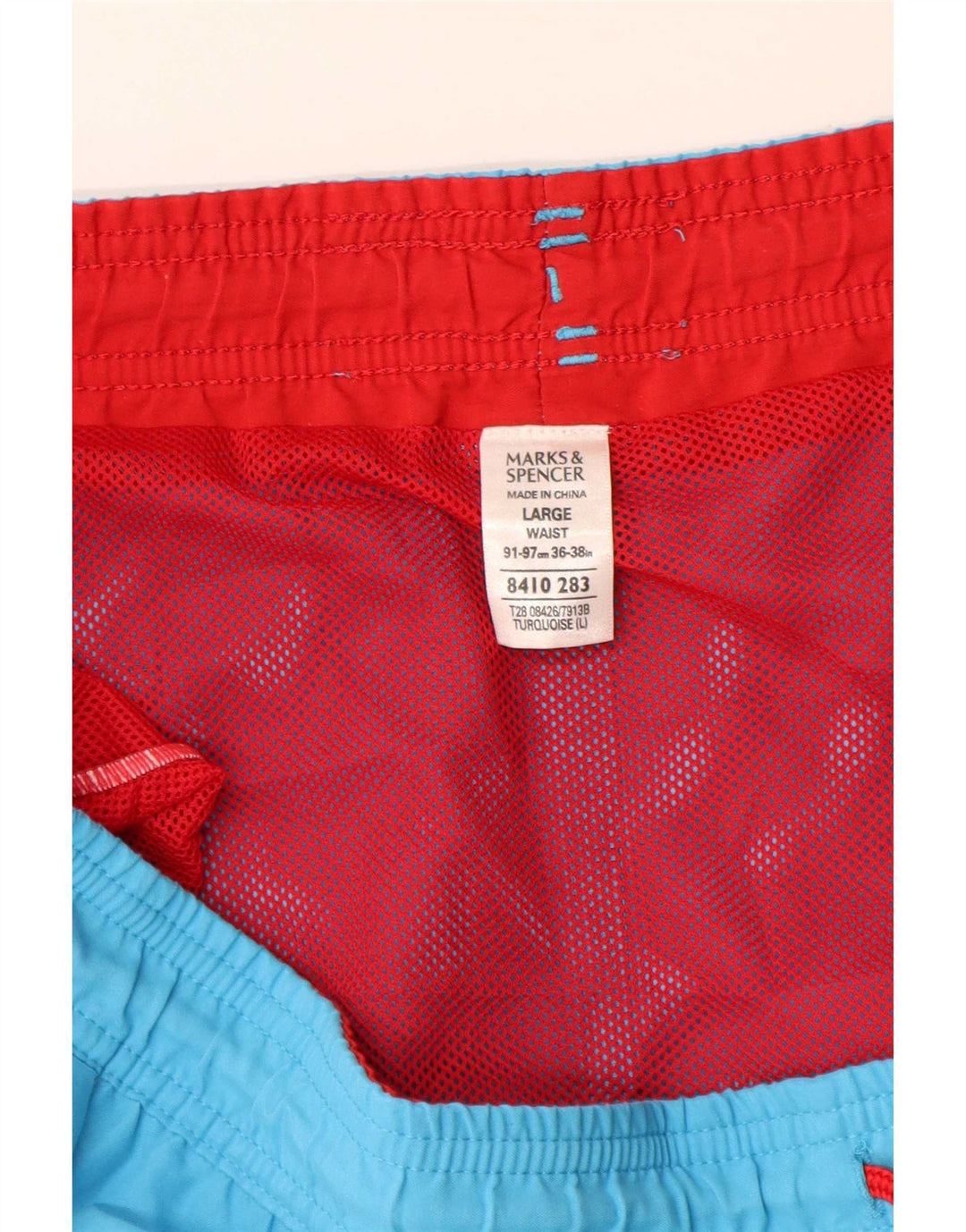Marks & Spencer Mens Swimming Shorts Large  Turquoise Polyester