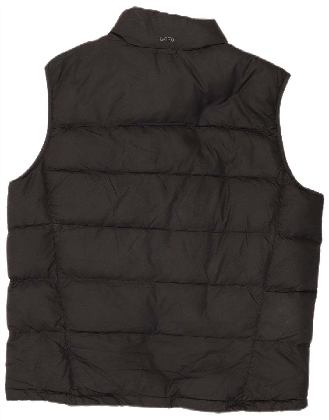 EDDIE BAUER Mens Padded Gilet UK 40 Large Black Polyester