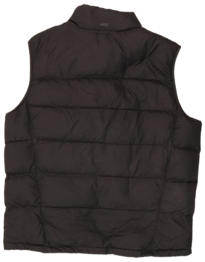 EDDIE BAUER Mens Padded Gilet UK 40 Large Black Polyester