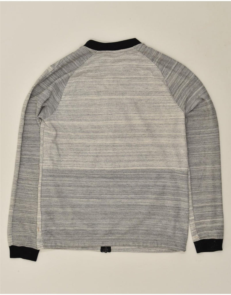 NIKE Mens Tracksuit Top Jacket Medium Grey Pinstripe Cotton | Vintage Nike | Thrift | Second-Hand Nike | Used Clothing | Messina Hembry 