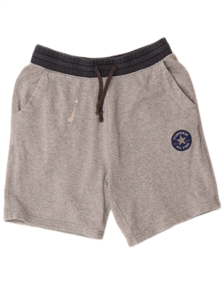 Converse Mens All Star Graphic Casual Shorts Small W28 Grey Cotton