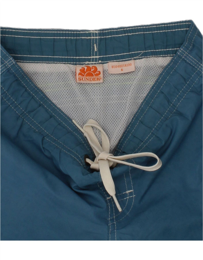 SUNDEK Boys Swimming Shorts 5-6 Years Navy Blue Nylon | Vintage Sundek | Thrift | Second-Hand Sundek | Used Clothing | Messina Hembry 
