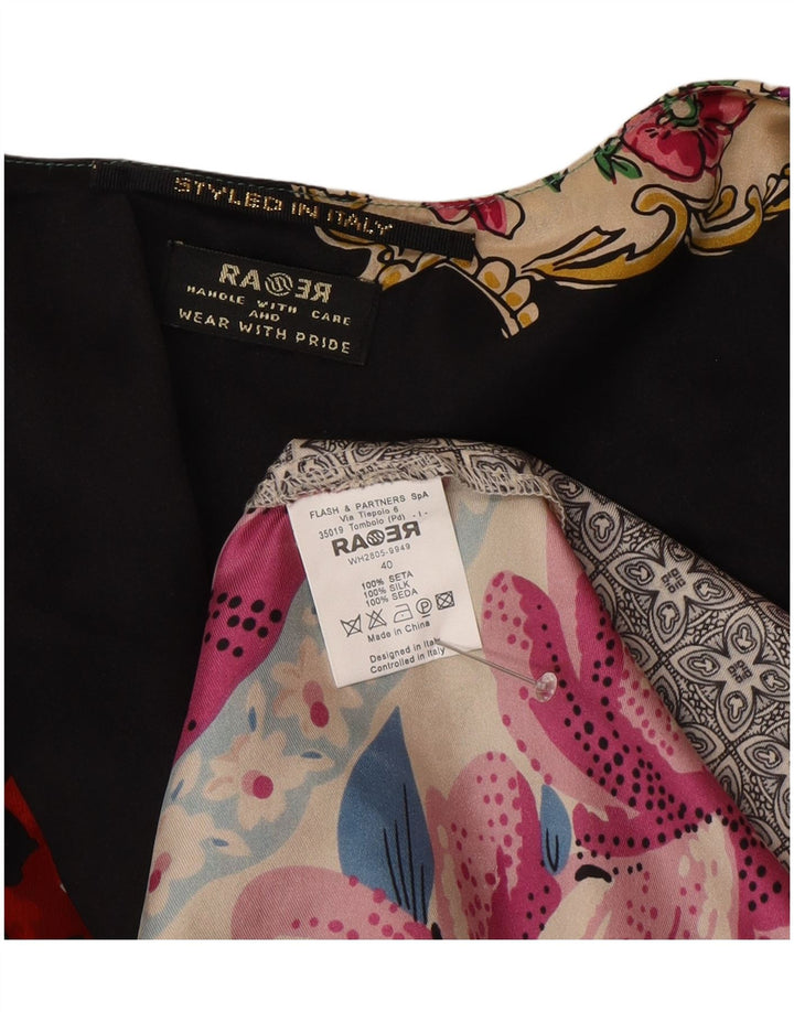 Vintage Womens Long Sleeve A-Line Dress IT 40 Medium Multicoloured