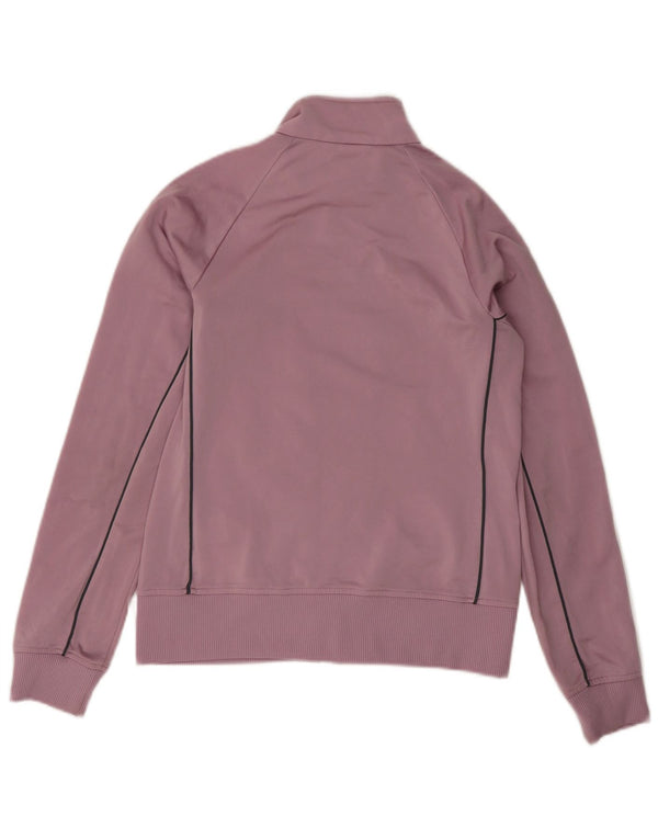 Adidas Womens Tracksuit Top Jacket UK 12 Medium Purple Polyester