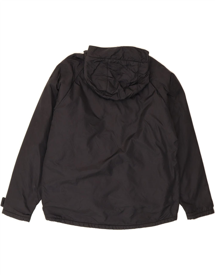 REPLAY Mens Hooded Windbreaker Jacket UK 40 Large Black Nylon Vintage Replay and Second-Hand Replay from Messina Hembry 