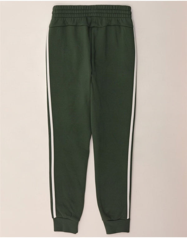 Adidas Womens Tracksuit Trousers Joggers UK 12/14 Medium Green Cotton