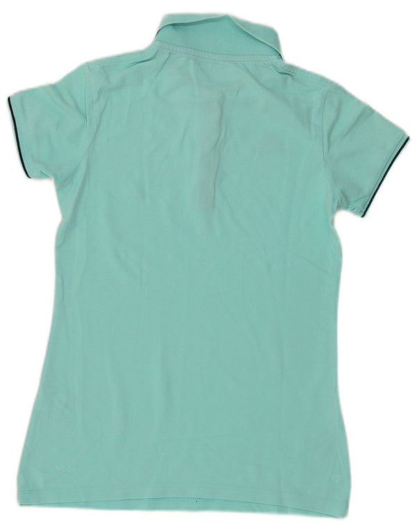 Kappa Womens Polo Shirt UK 10 Small Turquoise Cotton
