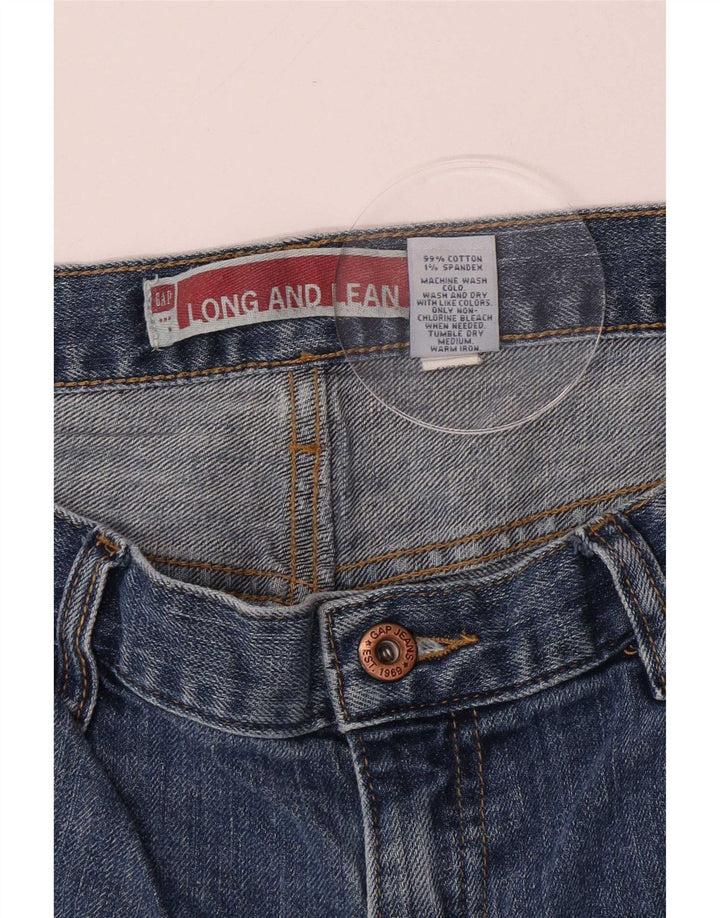 Gap Womens Long and Lean Bootcut Jeans US 8 Medium W30 L29 Blue Cotton