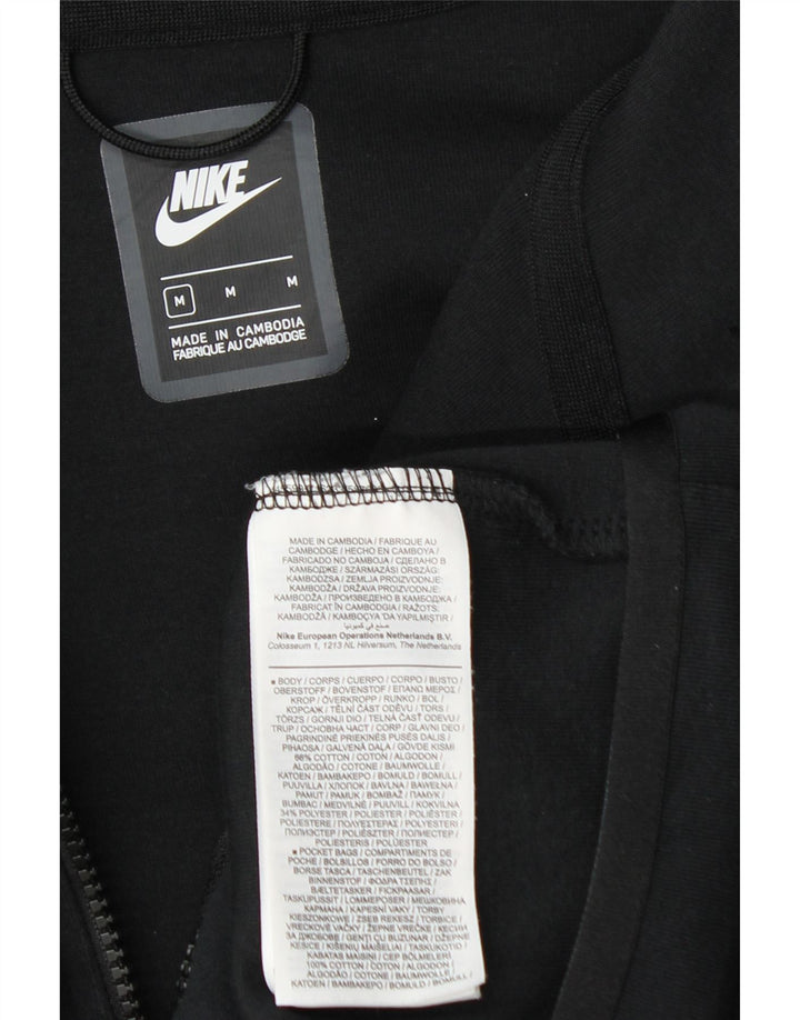 Nike Mens Zip Hoodie Sweater Medium Navy Blue Colourblock Cotton
