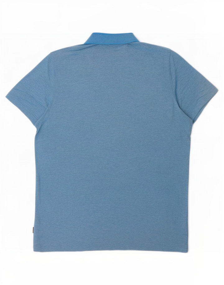 Hugo Boss Mens Polo Shirt 2XL Blue Cotton