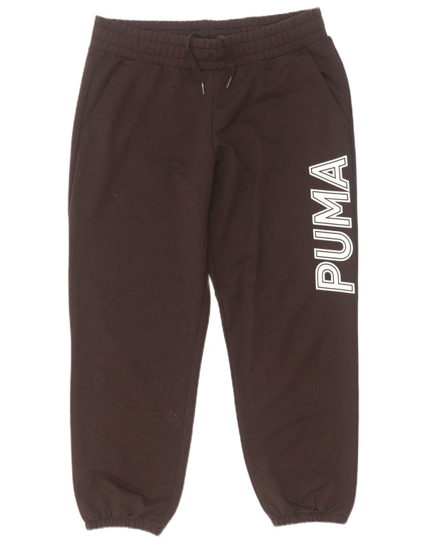 Puma Womens Graphic Tracksuit Trousers Joggers UK 14 Medium Black