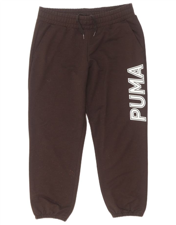 Puma Womens Graphic Tracksuit Trousers Joggers UK 14 Medium Black