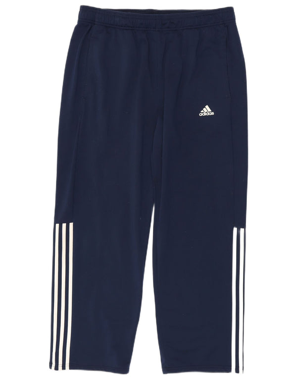 Adidas Mens Tracksuit Trousers UK 48/50 XL Navy Blue Polyester