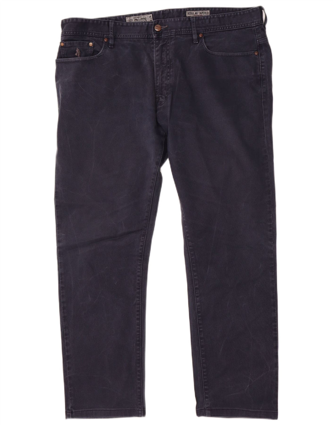 Marlboro Classics Mens Regular Tapered Jeans W38 L30 Navy Blue Cotton