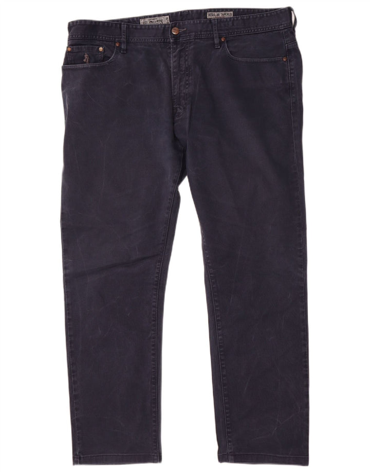 Marlboro Classics Mens Regular Tapered Jeans W38 L30 Navy Blue Cotton