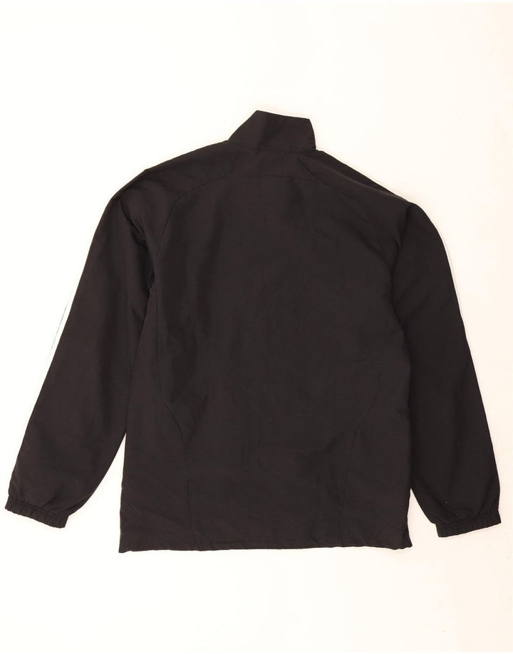 Adidas Mens Tracksuit Top Jacket UK 34/36 Small Black Polyester