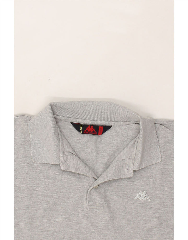 KAPPA Mens Polo Shirt Large Grey Cotton Vintage Kappa and Second-Hand Kappa from Messina Hembry 
