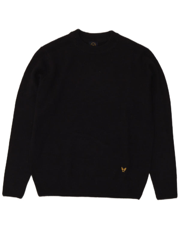 Avirex Mens Crew Neck Jumper Sweater Large Navy Blue Acrylic