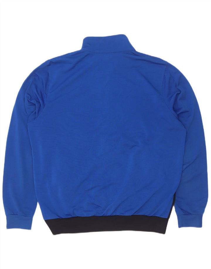 Jako Mens Tracksuit Top Jacket Small Blue Colourblock Polyester