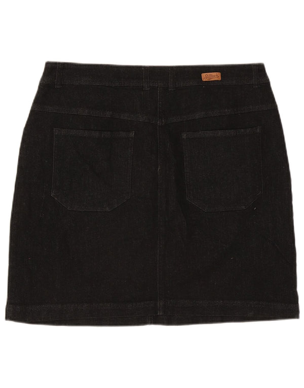 Saltrock Womens Mini Denim Skirt UK 16 Large W34 Black Cotton