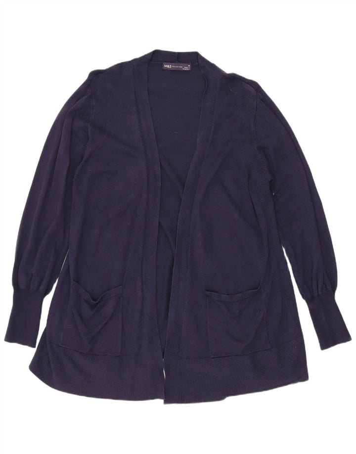 Marks & Spencer Womens Longline Cardigan Sweater Medium Navy Blue