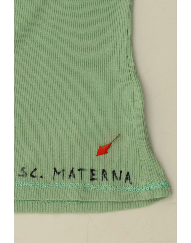 DIESEL Girls Graphic Top 3/4 Sleeve 11-12 Years XL Green Cotton Vintage Diesel and Second-Hand Diesel from Messina Hembry 