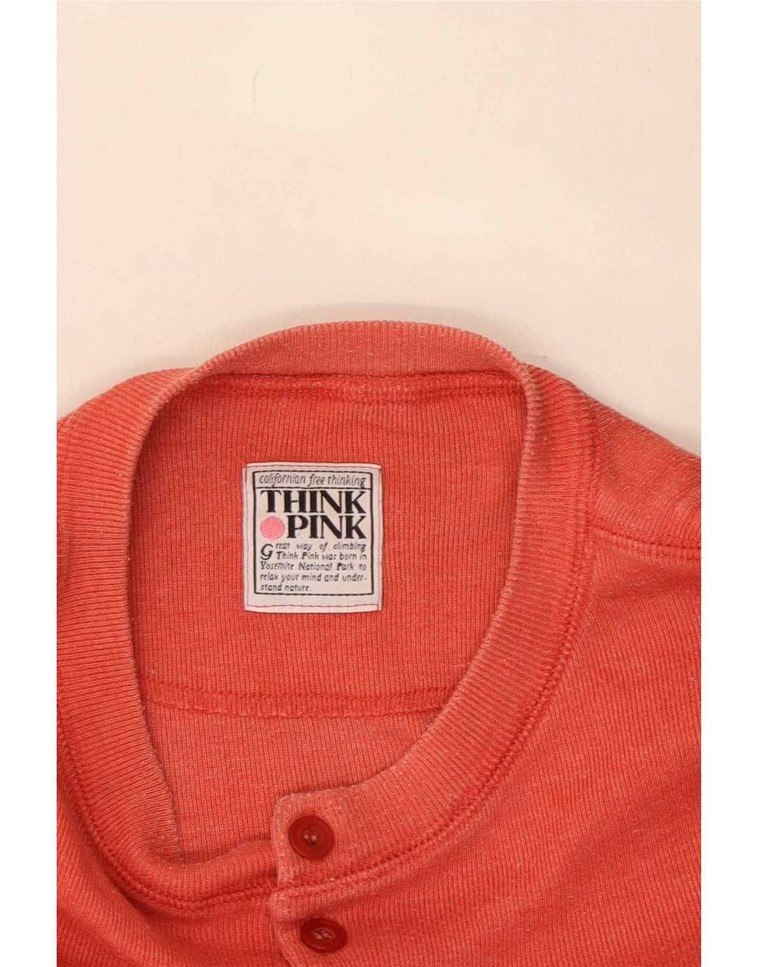 Think Pink Mens Top Long Sleeve XL Red
