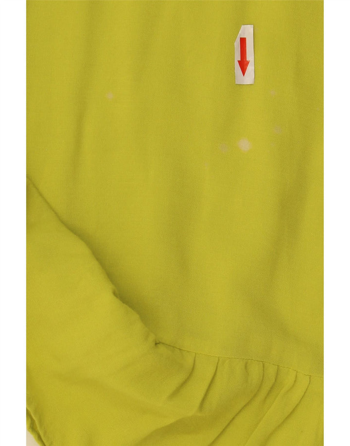 MARKS & SPENCER Womens Oversized Tent Dress UK 16 Large Yellow Viscose