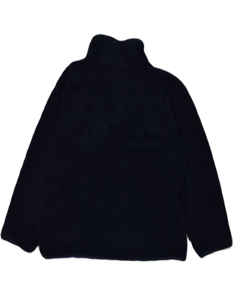 CHAMPION Boys Zip Neck Fleece Jumper 11-12 Years Navy Blue Polyester | Vintage Champion | Thrift | Second-Hand Champion | Used Clothing | Messina Hembry 