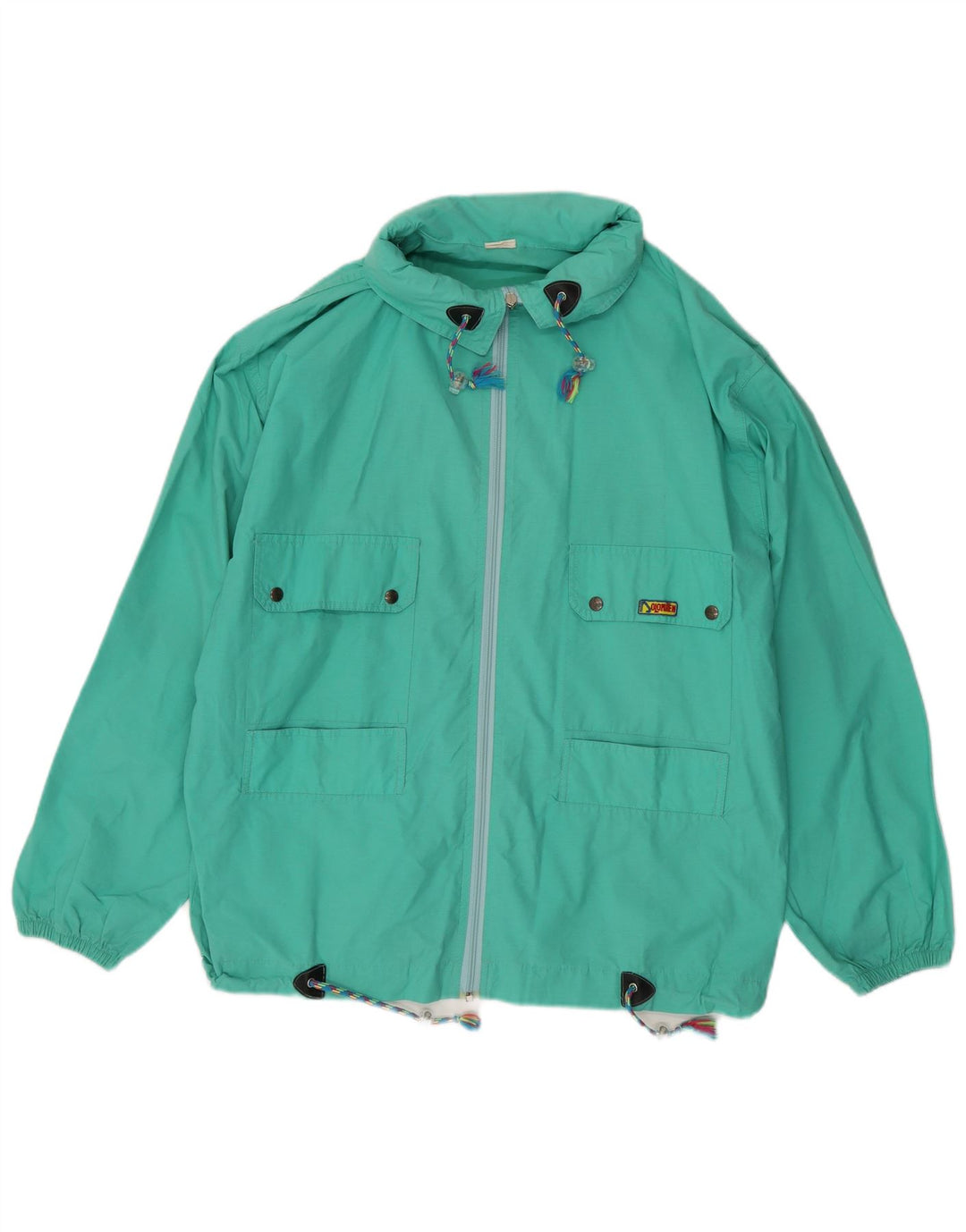 DOLOMITEN Mens Hooded Utility Jacket UK 42 XL Turquoise