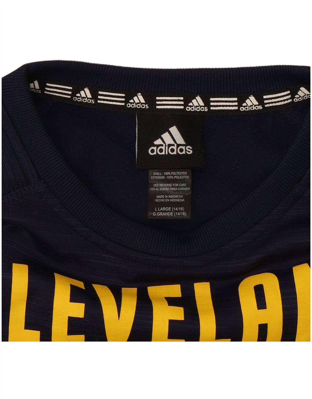 Adidas Boys Sweatshirt Jumper 14-15 Years Large Navy Blue