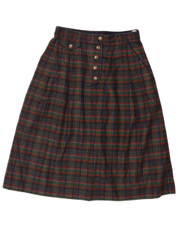 Bavaria Womens Loden A-Line Skirt EU 40 Medium W28 Multicoloured Plaid