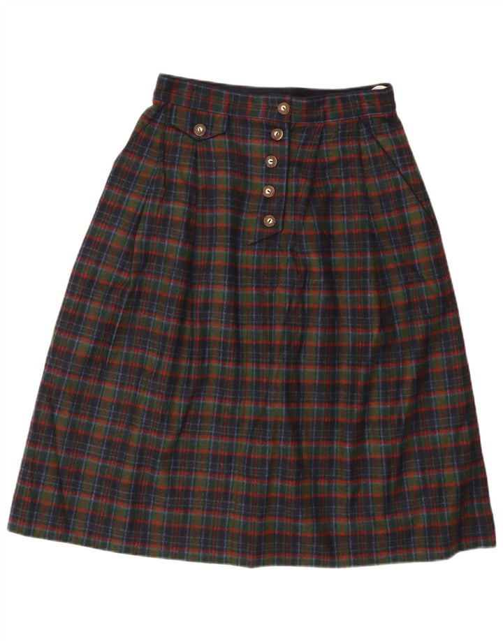 Bavaria Womens Loden A-Line Skirt EU 40 Medium W28 Multicoloured Plaid