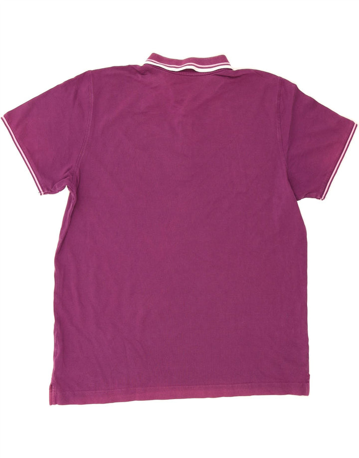 LOTTO Mens Polo Shirt 2XL Purple Cotton Vintage Lotto and Second-Hand Lotto from Messina Hembry 