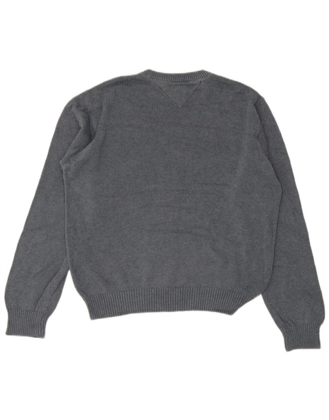 Tommy Hilfiger Mens Crew Neck Jumper Sweater Medium Grey Cotton