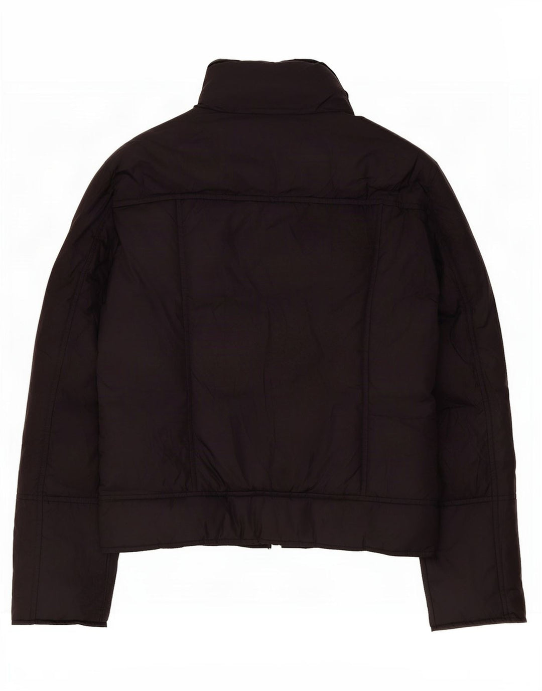Benetton Womens Padded Jacket UK 16 Large Navy Blue Polyester