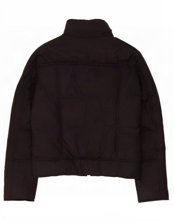 Benetton Womens Padded Jacket UK 16 Large Navy Blue Polyester