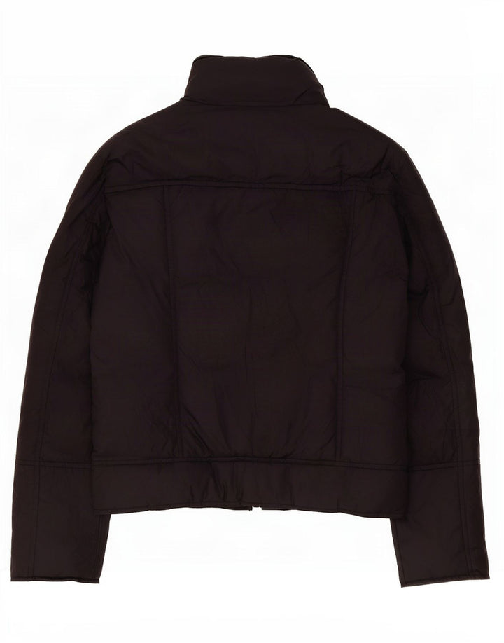 Benetton Womens Padded Jacket UK 16 Large Navy Blue Polyester