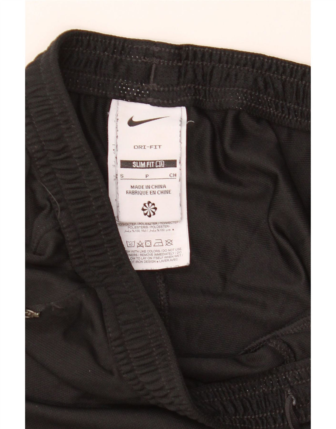 Nike Mens Dri Fit Slim Fit Tracksuit Trousers Small  Black Polyester