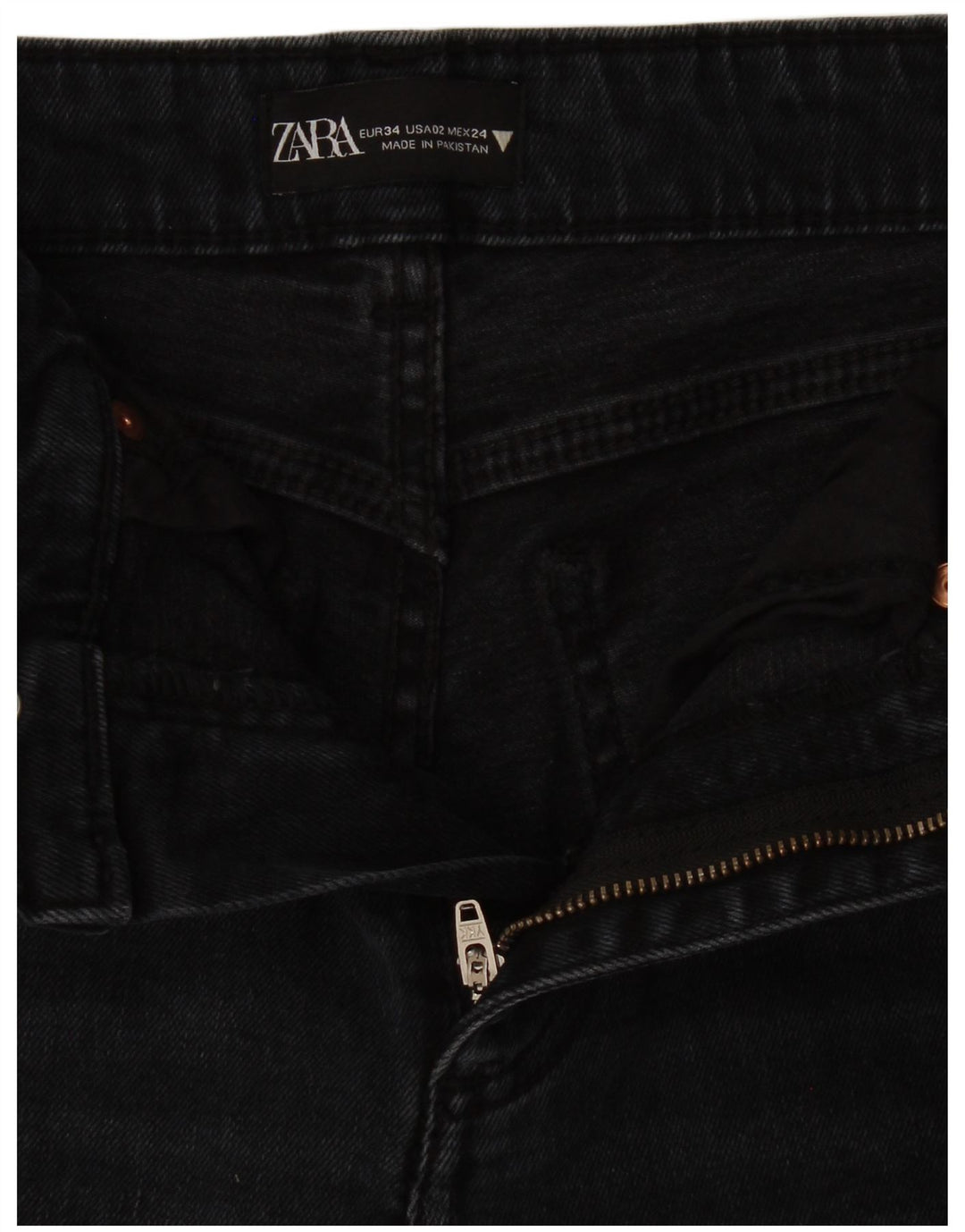Zara Womens Bootcut Jeans EU 34 2XS W24 L25 Navy Blue