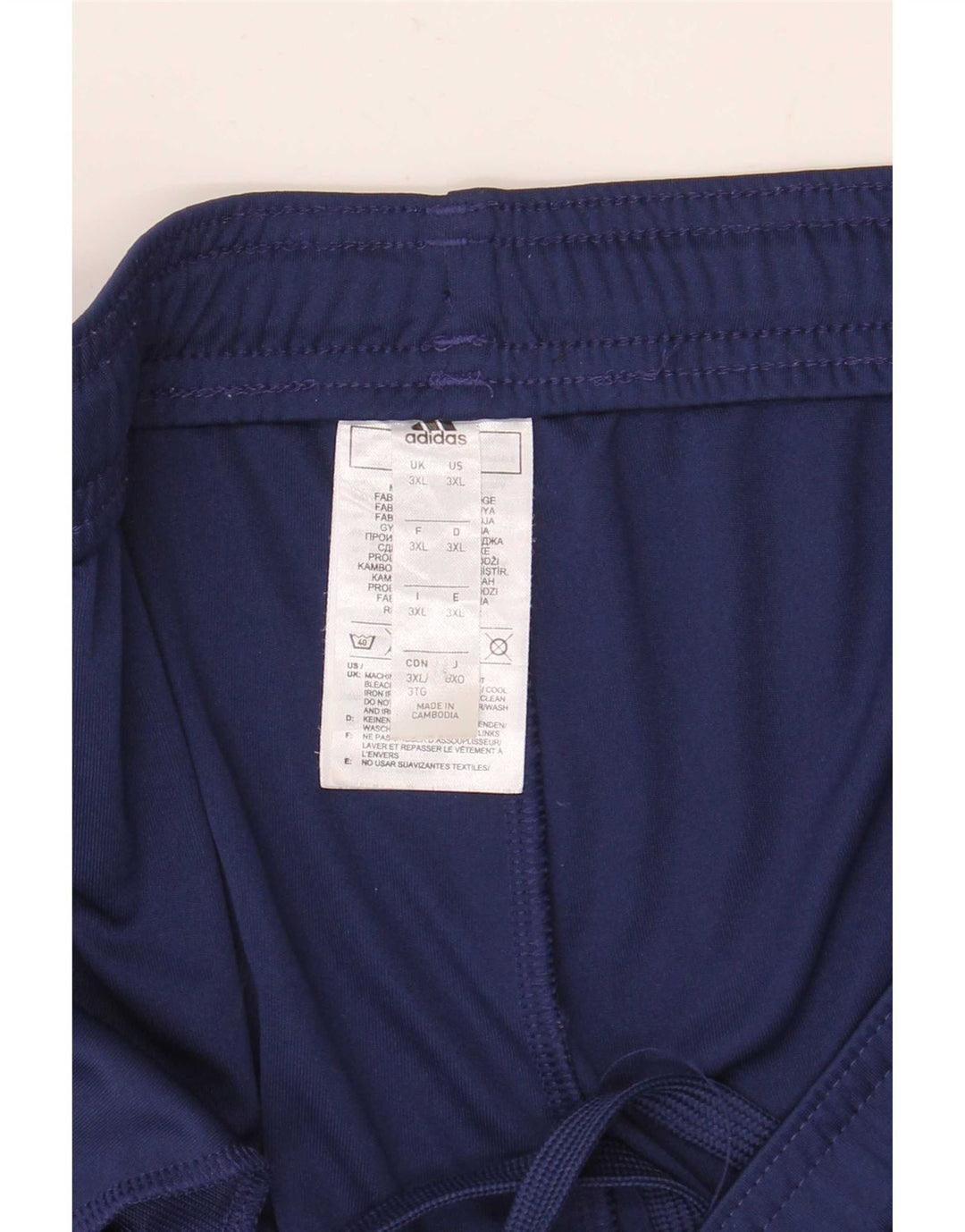 Adidas Mens Aeroready Sport Shorts 3XL Navy Blue Polyester