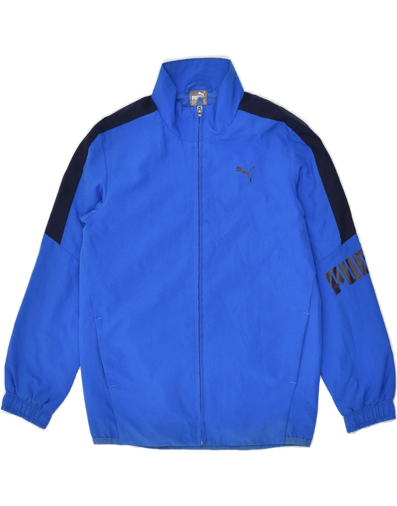 PUMA Boys Tracksuit Top Jacket 7-8 Years Blue | Vintage Puma | Thrift | Second-Hand Puma | Used Clothing | Messina Hembry 