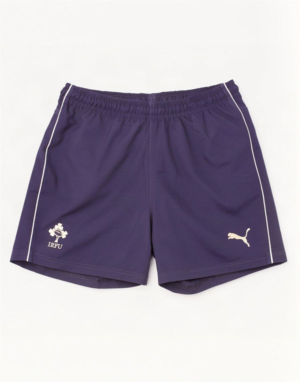 Puma Boys Ireland Sport Shorts 11-12 Years Navy Blue Polyester