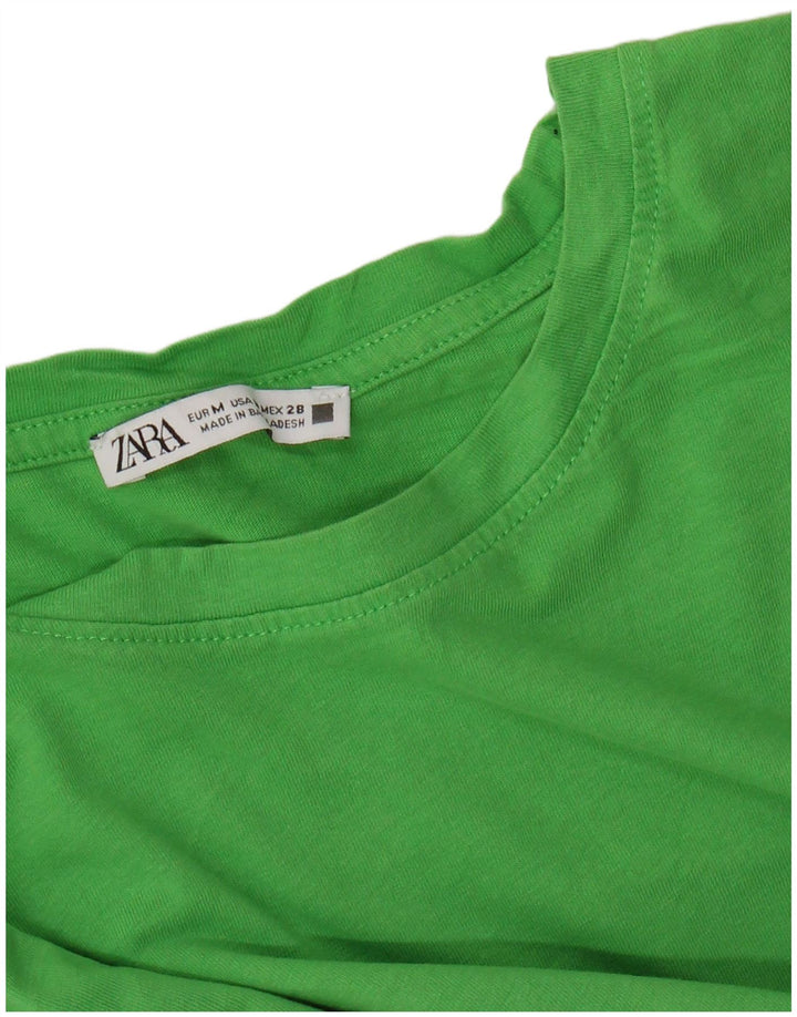 Zara Womens Vest Top UK 12 Medium Green